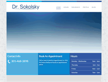 Tablet Screenshot of drsokolsky.com